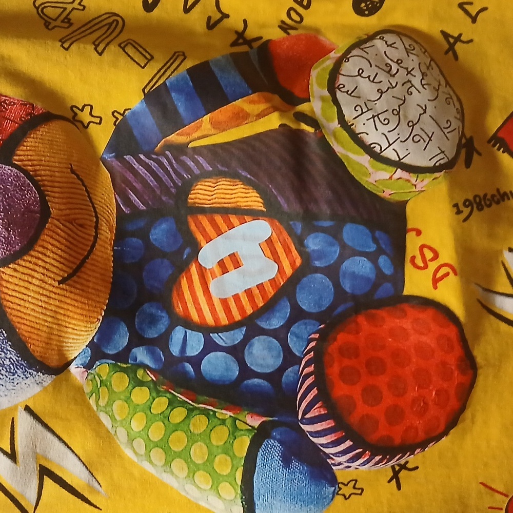 Colorful Graphic T-Shirt with Bear Design 3xL- See Measurements In Description. - Picture 11 of 17